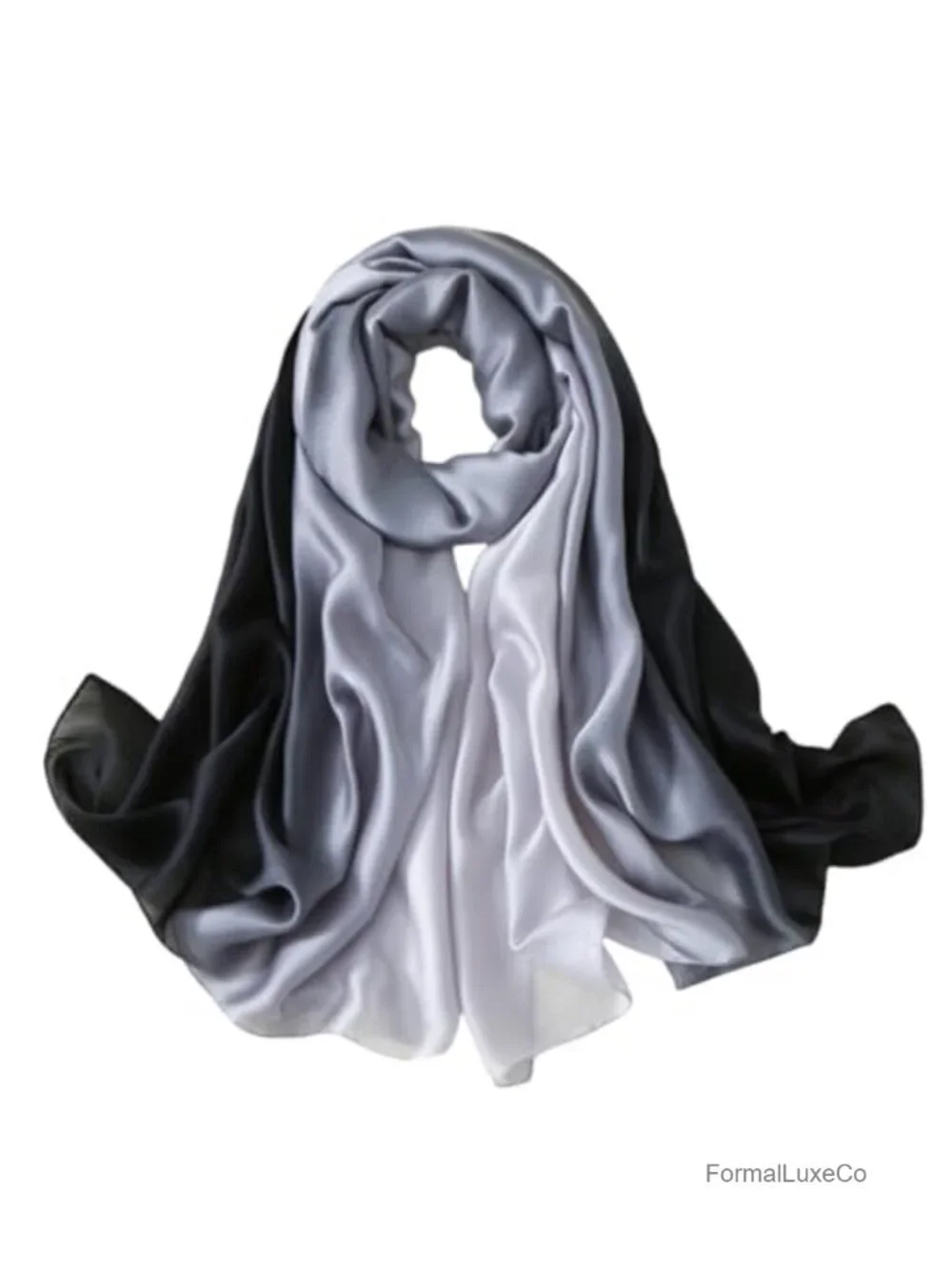 Silk Like Shawl Wrap for Evening Dresses Wedding Party Pashmina